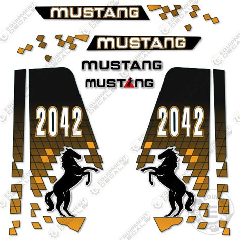 mustang skid steer decals|Decals Stickers for Mustang Skid Steer 940 960 .